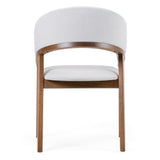Truman Mid-Century Modern Grey + Walnut Dining Chair