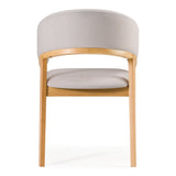 Truman Mid-Century Modern Grey + Natural Oak Dining Chair