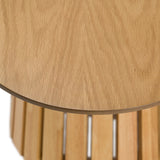 Truman Mid-Century Modern Natural Oak Extendable Dining Table + 6 Chairs Set