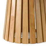Truman Mid-Century Modern Natural Oak Extendable Dining Table + 10 Chairs Set