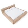 Tyree Modern Tufted Sand Fabric Bed