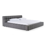 Tyree Modern Tufted Grey Fabric Bed