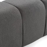 Tyree Modern Tufted Grey Fabric Bed