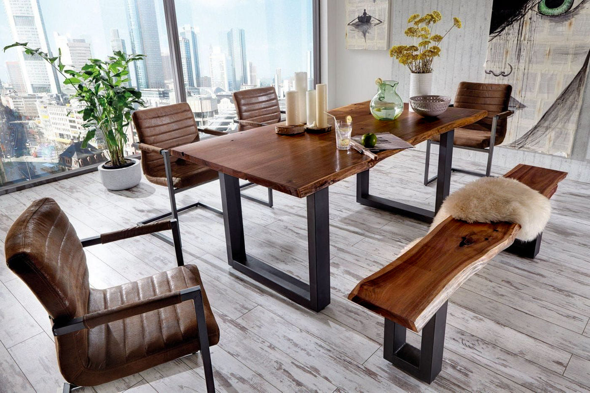 Taylor X-Large 102" Modern Live Edge Wood Dining Table