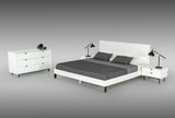 Valencia Contemporary White Bed