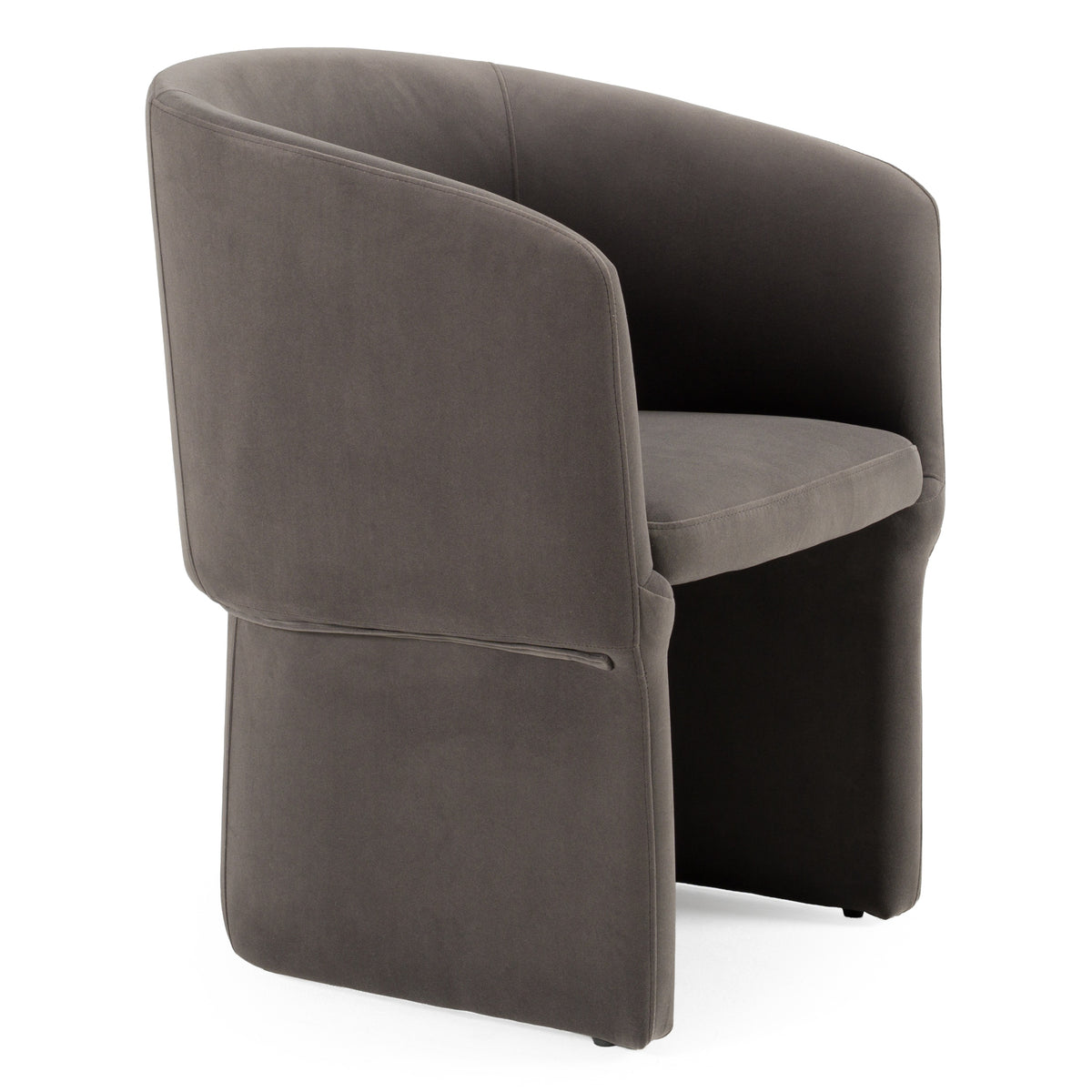 Vassar Modern Grey Velvet Dining Chair