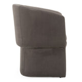 Vassar Modern Grey Velvet Dining Chair