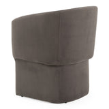 Vassar Modern Grey Velvet Dining Chair