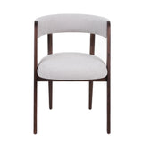 Vegas Modern Light Grey + Walnut Oak Dining Chair (Set of 2)