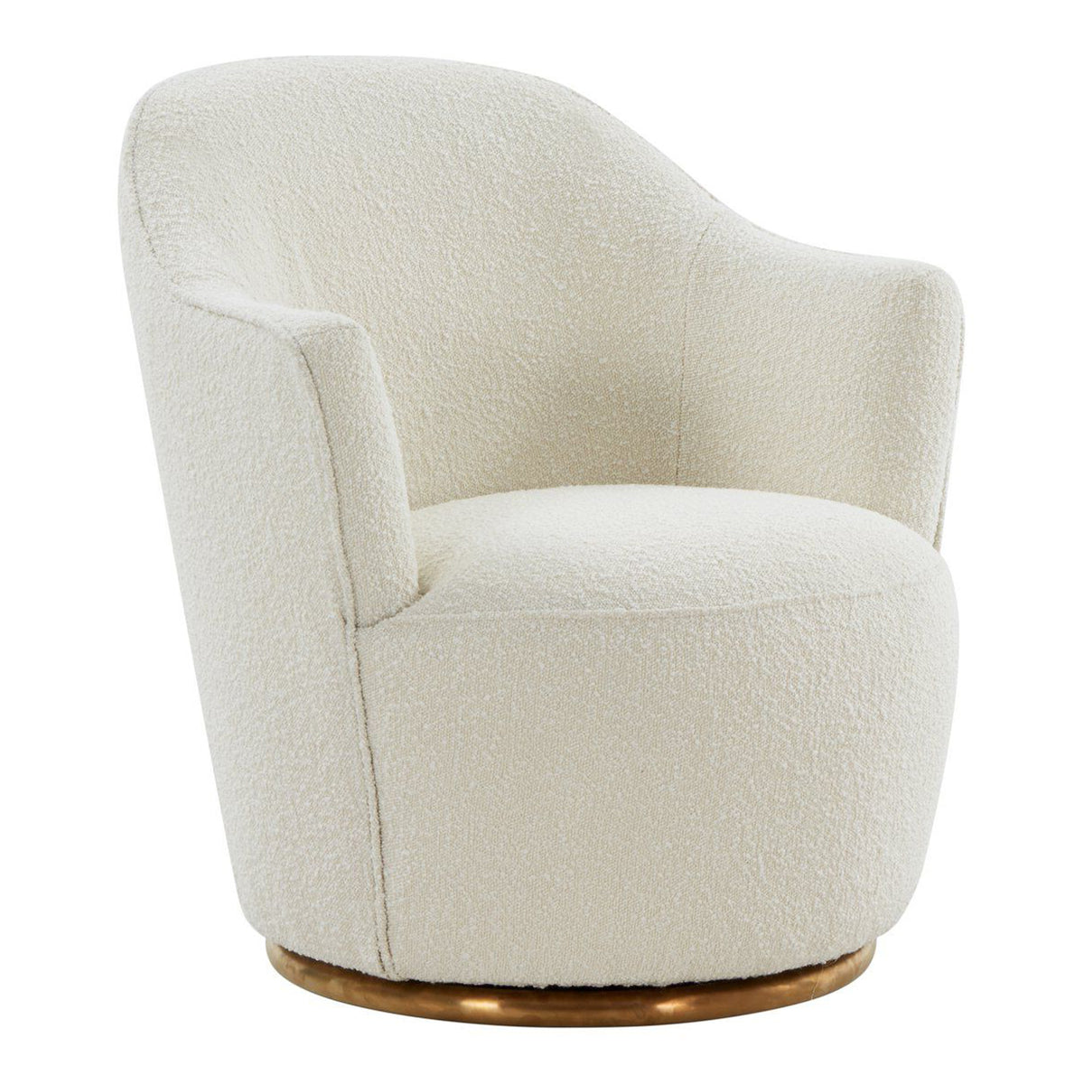 Vera Modern Sherpa Swivel Accent Chair