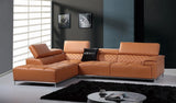 Italian Leather Citadel Modern Leather Sectional Sofa