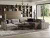 Vicki Modern Grey Fabric Ottoman