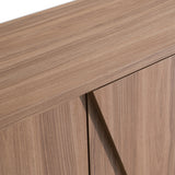 Victoria Italian Modern Walnut Caracalla Buffet