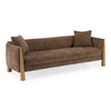 Voight Contemporary Brown Fabric Sofa