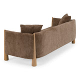 Voight Contemporary Brown Fabric Sofa