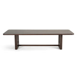 Walz Modern Brown Oak Rectangular Dining Table
