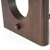 Walz Modern Brown Oak Rectangular Dining Table