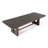 Walz Modern Brown Oak Rectangular Dining Table