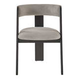 Washington Modern Grey Fabric + Ebony Oak Dining Chair (Set of 2)