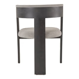 Washington Modern Grey Fabric + Ebony Oak Dining Chair (Set of 2)