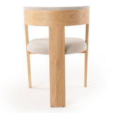 Washington Modern Cream Velvet + Natural Oak Dining Chair (Set of 2)