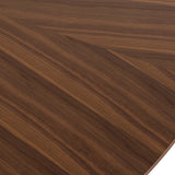 Weiss Mid-Century Modern Walnut Round Dining Table