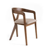 Weiss Mid-Century Modern Walnut Round Dining Table + 6 Chair Set