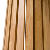 Weiss Mid-Century Modern Natural Oak Round Dining Table