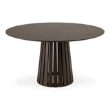 Weiss Mid-Century Modern Wenge Round Dining Table