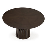 Weiss Mid-Century Modern Wenge Round Dining Table