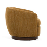 Wendt Modern Mustard Fabric Swivel Accent Chair