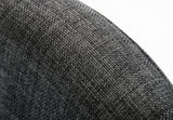 Williamette Mid-Century Dark Grey Fabric Bar Stool