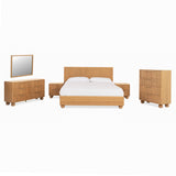 Winters Modern Natural Oak Bedroom Set