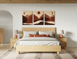 Winters Modern Natural Oak 4-Piece Bedroom Set