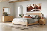Winters Modern Natural Oak Bedroom Set