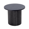 Rawlins Modern Mid Century Black Ash Round End Table