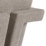 Wylie Modern Beige Fabric Accent Chair