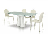 167CH White Contemporary Modern Dining Chair (Set of 2)