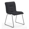 Yannis Modern Dark Grey Fabric Dining Chair (Set of 2)