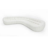 Yolonda Off-White Fabric Sectional Sofa