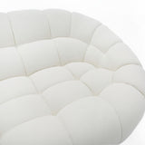 Yolonda Off-White Fabric Sectional Sofa