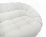 Yolonda Off-White Fabric Sectional Sofa