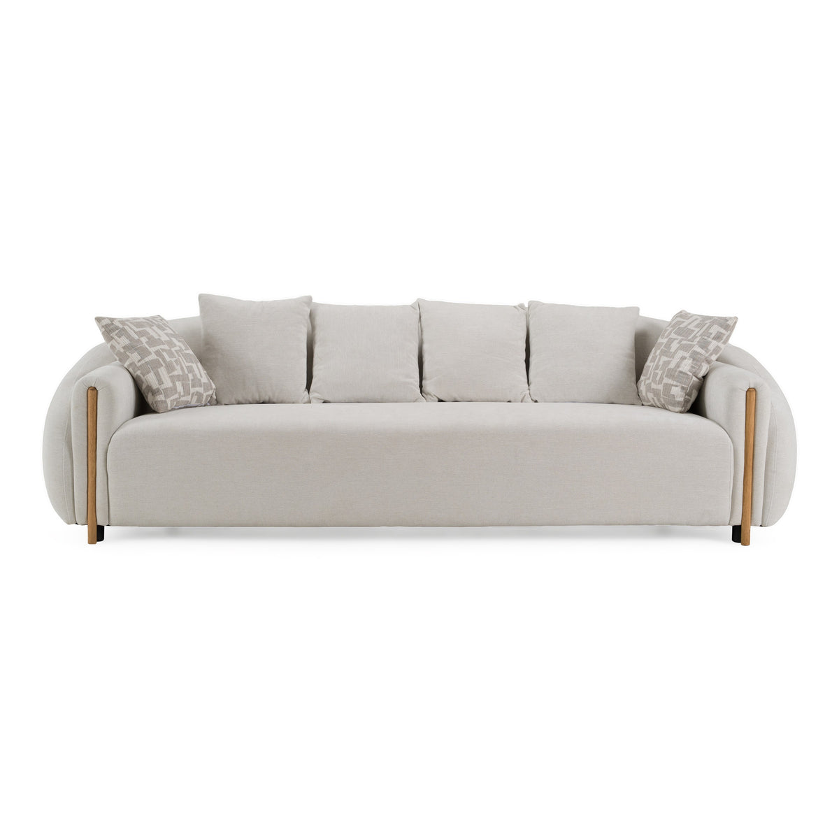 Yorba Modern Beige Fabric Sofa