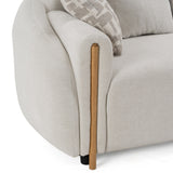 Yorba Modern Beige Fabric Sofa