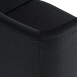 Yukon Modern Black & Antique Brass Dining Chair