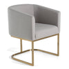 Yukon Modern Light Grey Fabric Dining Chair