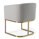 Yukon Modern Light Grey Fabric Dining Chair