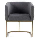 Yukon Modern Dark Grey Fabric Dining Chair