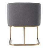 Yukon Modern Dark Grey Fabric Dining Chair