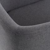 Yukon Modern Dark Grey Fabric Dining Chair